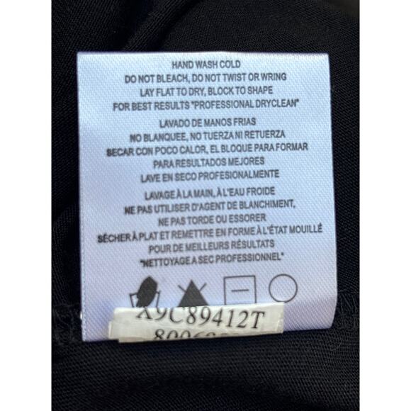 Ellen Tracy Black Tunic Top Black Sequins Womans Plus Sz 2X Long Sleeve Sparkly - Picture 6 of 10